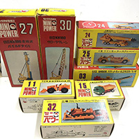 シンセイ ミニパワー MINI POWER 高純度ダイカスト トラクタショベル ブルドーザ トラッククレーン